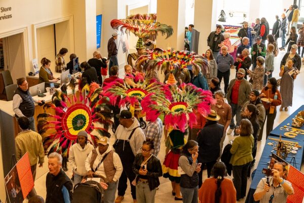 People gather together at the Richmond Museum of History and Culture